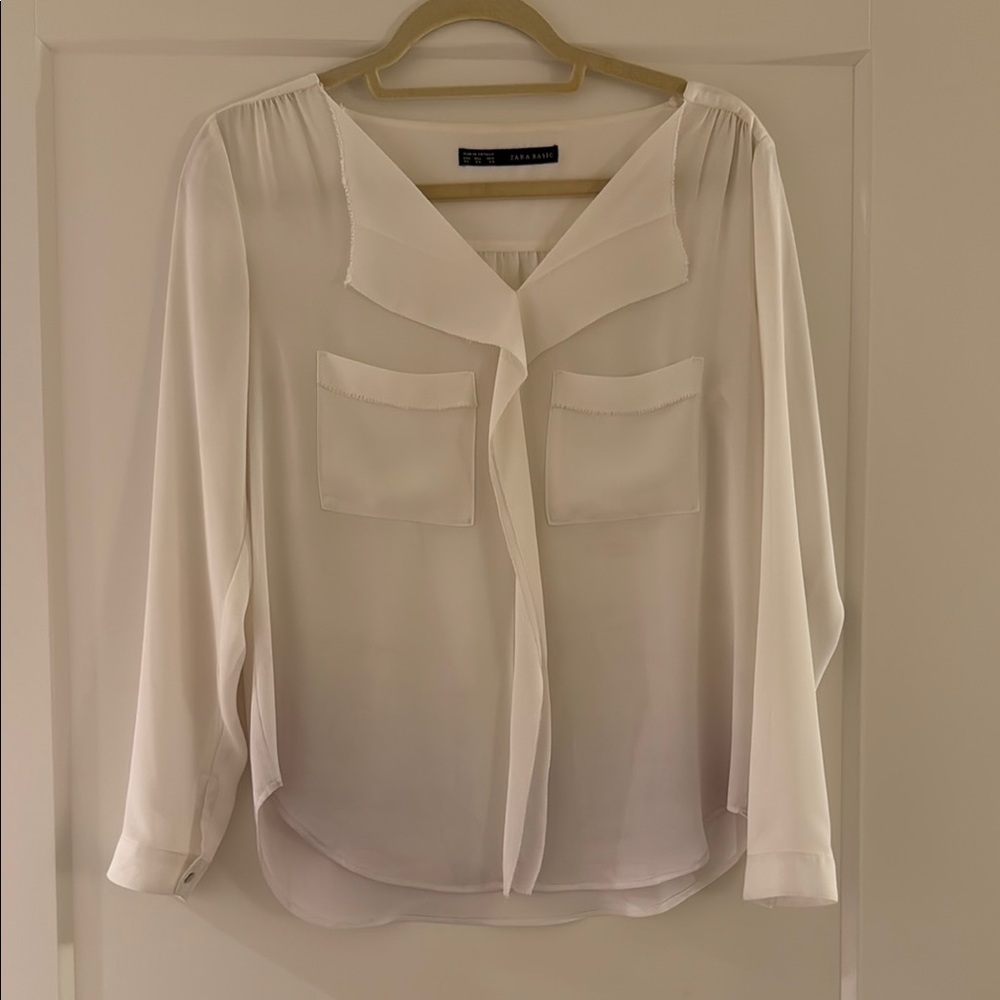 White Long Sleeve Blouse